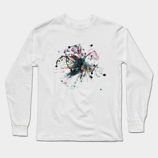 Abstract flower bright emotions fluid Long Sleeve T-Shirt